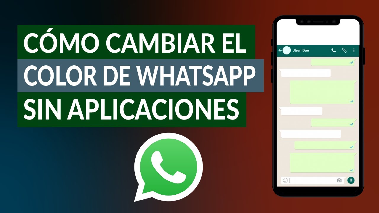 ¿Cómo cambiar el color de los mensajes de WhatsApp sin app